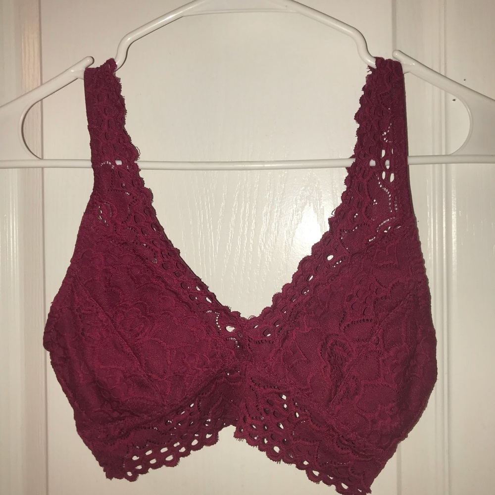 Wine Lace Bralette